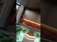 Réception en résine transparente haute brillance pour bureau d'entreprise, mobilier de banque, luxe, époxy, cristal clair