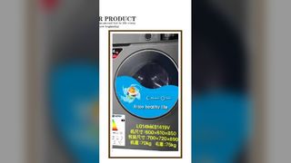 Factory Hot Sale Household Washing Machine 12Kilos 220V Fully Automatic With Drying Function Home Ap