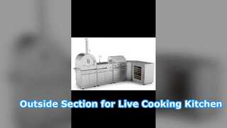 Full Outside Section for Live Cooking Show with Gas & Grill Outdoor Cooking Restaurant Stainless Ste