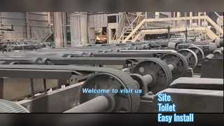 HDPE Material Portable Toilet with 130L Water Tank and Easy Installation for Construction Sites